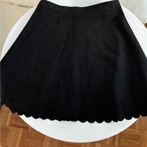 Club Monaco Suede skirt with scalloped edges
